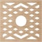 Ekena Millwork Chevron Wood Fretwork Pierced Ceiling Medallion, Alder, 24"OD x 6 1/4"ID x 1/4"T CMWP24X24X0250CHAL - alternate 3